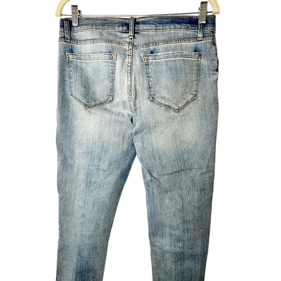Kensie Distressed The Effortless Skinny Crop Size 8/29 - Picture 4 of 7